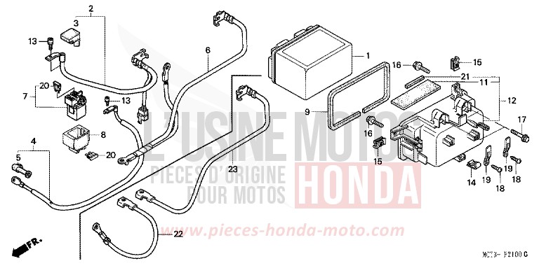 BATTERY for Silver Wing MAGNUM SILVER METALLIC (NH110) from 2003